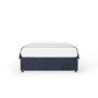 Navy Woven King Size Divan Bed Base - Maddison