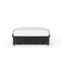 Black Chenille Double Divan Bed Base - Maddison