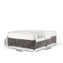 Black Chenille Super King Divan Bed Base - Maddison