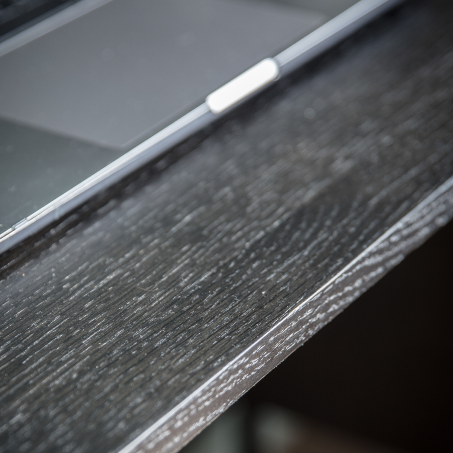 Black 2 Drawer Desk - Carbury - Gallery 