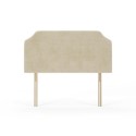 FOL106383 Cream Textured Velvet Double Headboard - Maddison