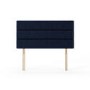 Navy Woven Horizontal Stitch Super King Headboard - Maddison