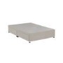Beige Velvet Double Divan Bed Base with 4 Drawers - Langston