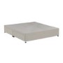Beige Velvet Super King Size Divan Bed Base with 4 Drawers - Langston