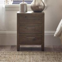 3 Drawer Bedside - Heritage - Julian Bowen 