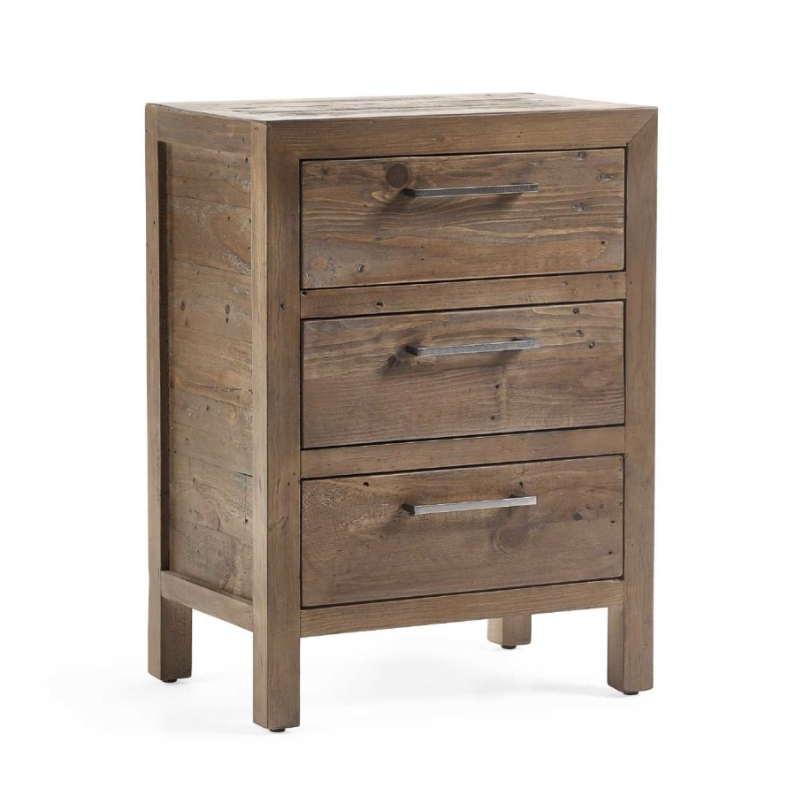 3 Drawer Bedside - Heritage - Julian Bowen 