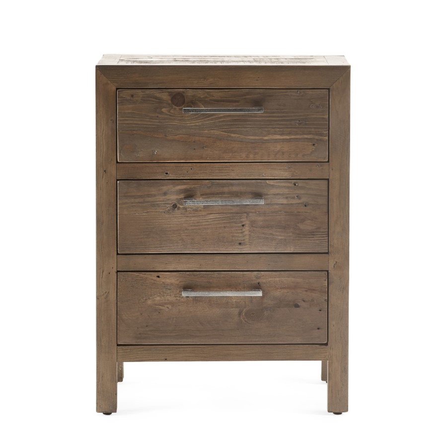 3 Drawer Bedside - Heritage - Julian Bowen 