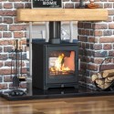 FOL106433 Henley Hazelwood Double Sided 6.5kW Wood Burning Stove