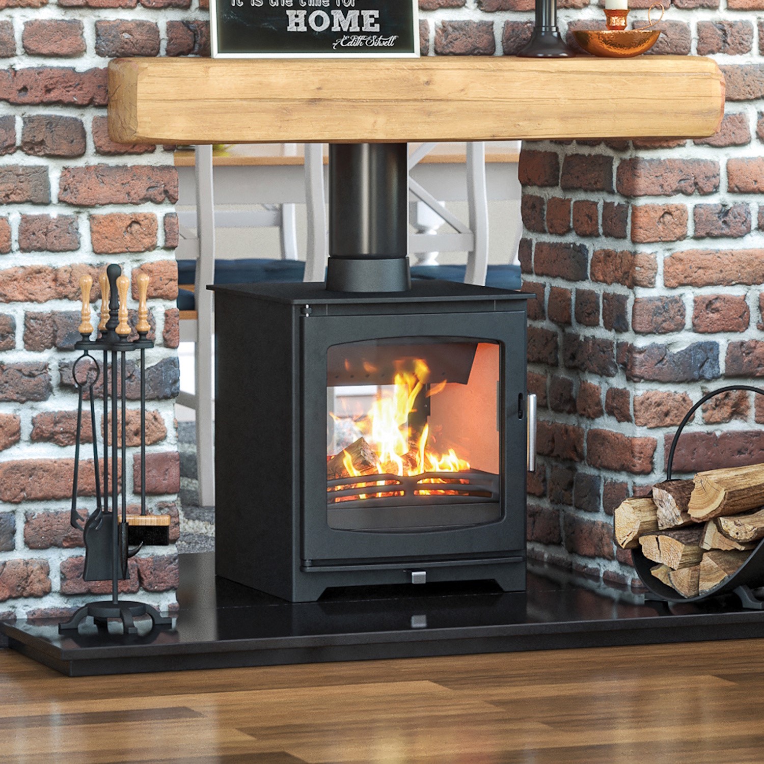 Hazelwood Double Sided 6.5kW Wood Burning Stove