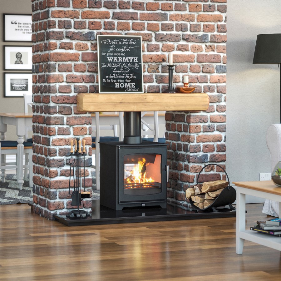 Henley Hazelwood Double Sided 6.5kW Wood Burning Stove