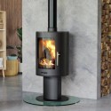 FOL106435 Henley Geneva Cylinder 5kW Wood Burning Stove