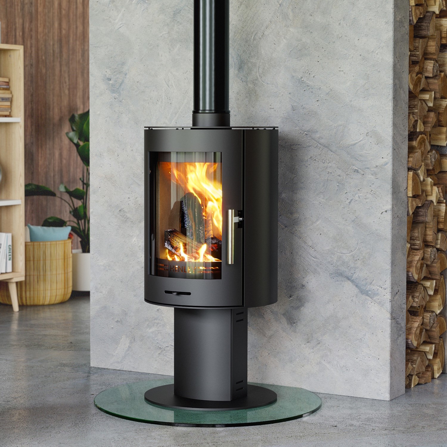 Geneva Cylinder 5kW Wood Burning Stove