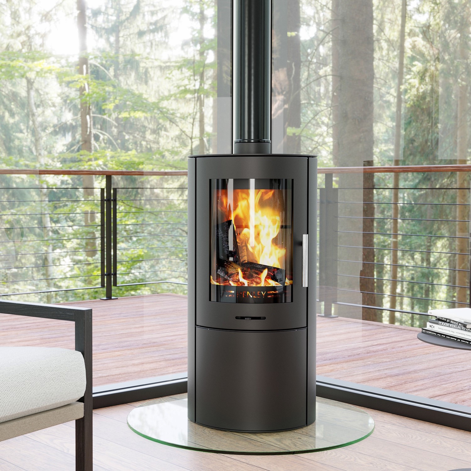 Geneva Logstore 5kW Wood Burning Stove