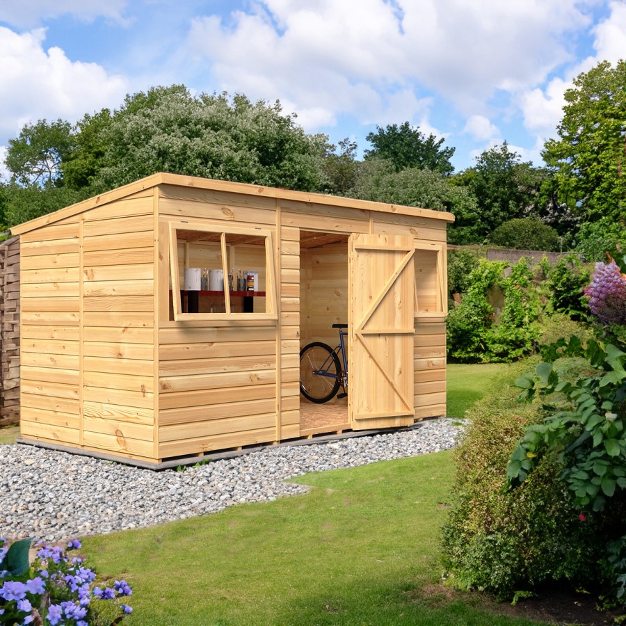 Shire Pent 12 x 6 Shiplap Shed