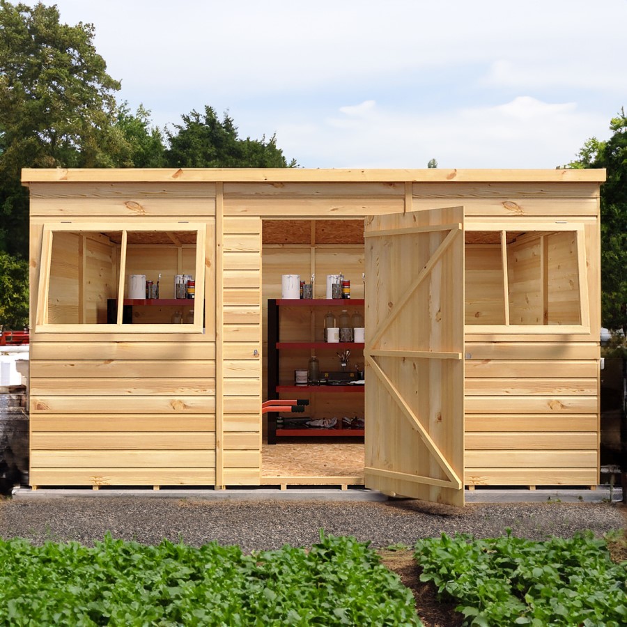 Shire Pent 12 x 6 Shiplap Shed