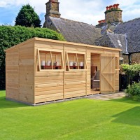 Shire Pent 16 x 6 Shiplap Shed