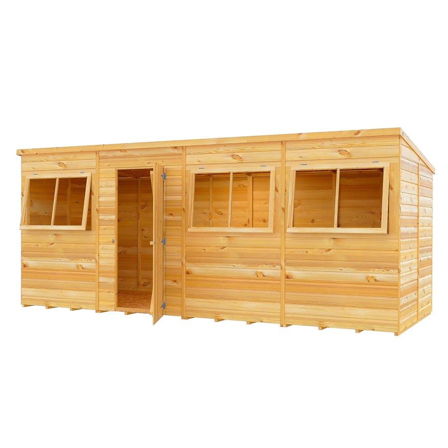 Shire Pent 16 x 6 Shiplap Shed