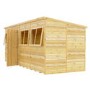 Shire Pent 16 x 6 Shiplap Shed