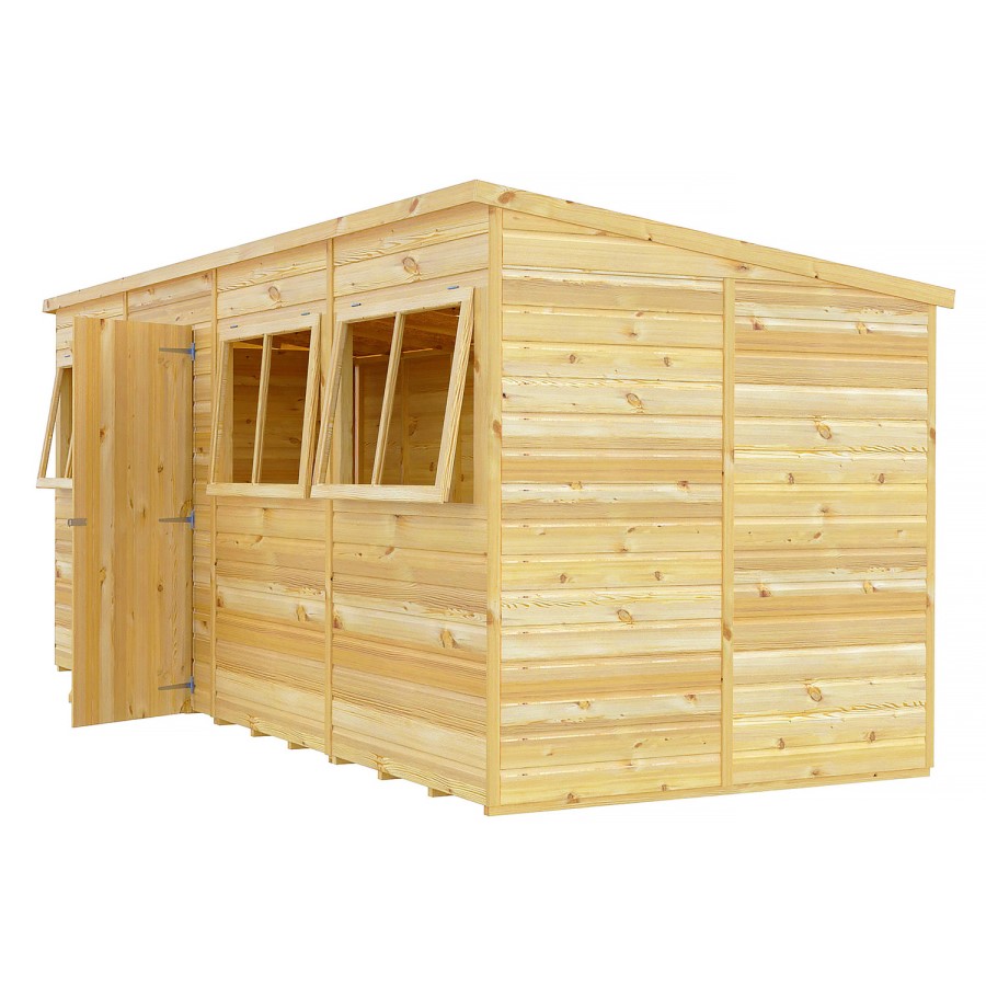 Shire Pent 16 x 6 Shiplap Shed