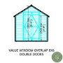Shire Garden Value Overlap 8 x 6 Shed with Window
