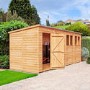 Shire Garden Value 16 x 6 Overlap Pent Shed with Windows
