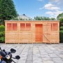 Shire Garden Value 16 x 6 Overlap Pent Shed with Windows