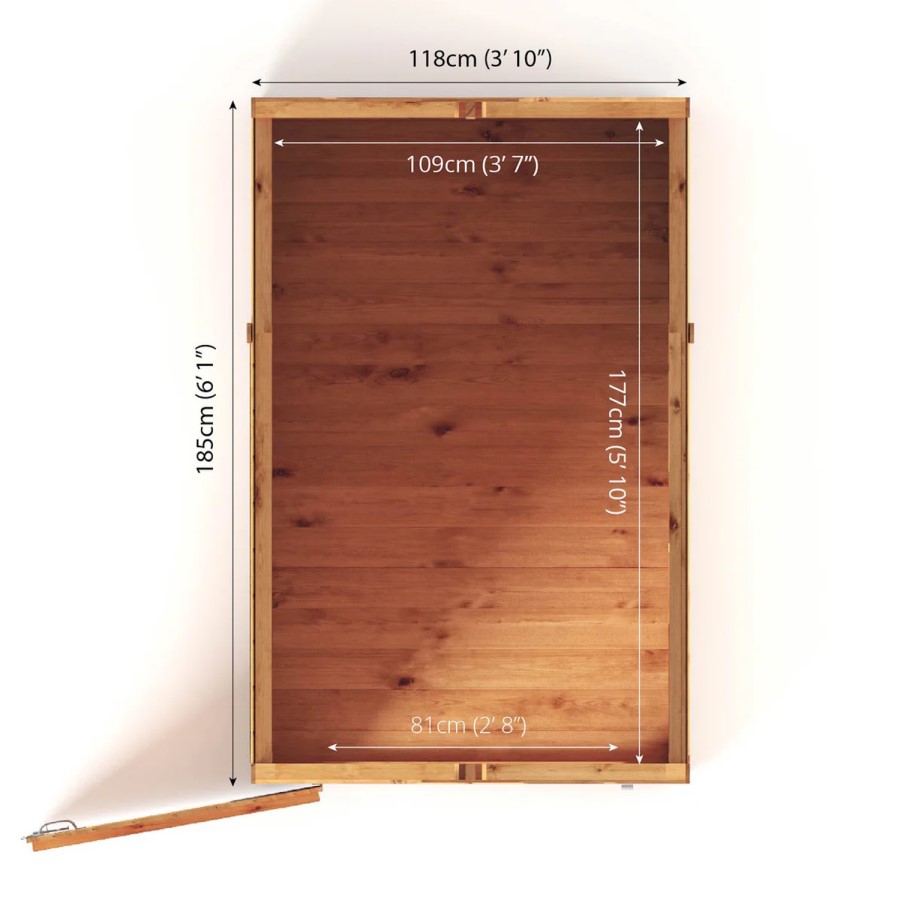 Mercia 6 x 4 Woodsman Shiplap Apex Shed