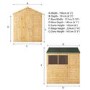 Mercia 6 x 6 Woodsman Shiplap Apex Shed