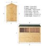 Mercia 8 x 4 Woodsman Shiplap Apex Shed
