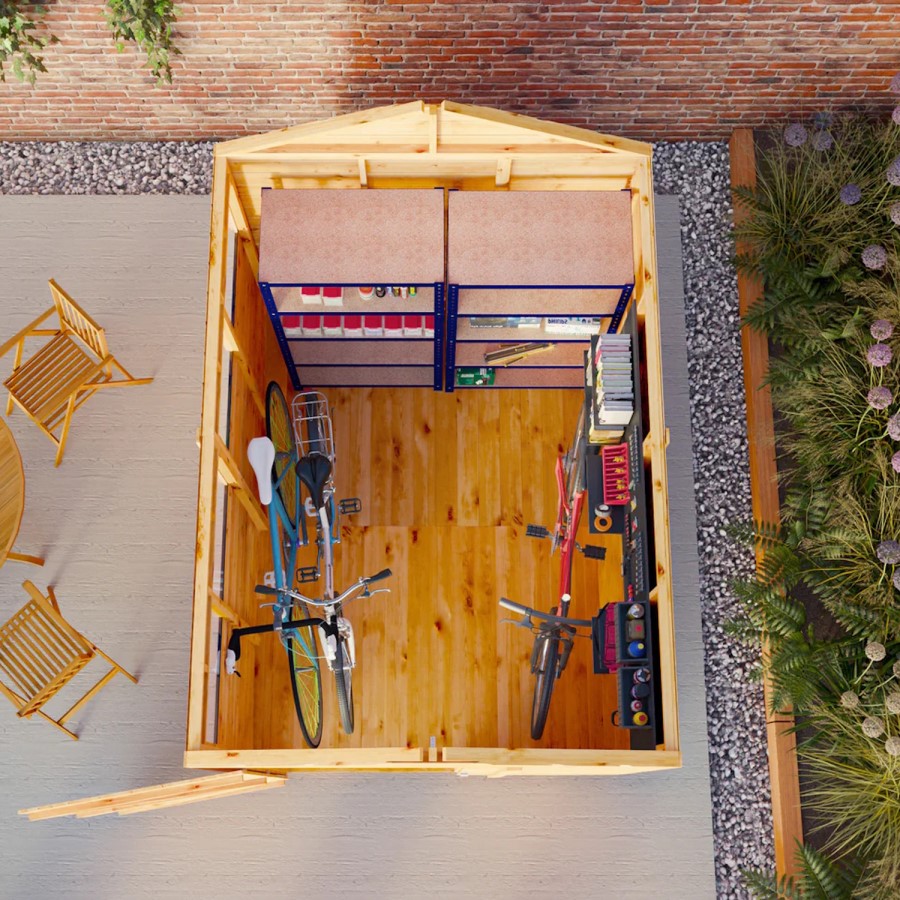 Mercia 8 x 6 Woodsman Shiplap Apex Shed