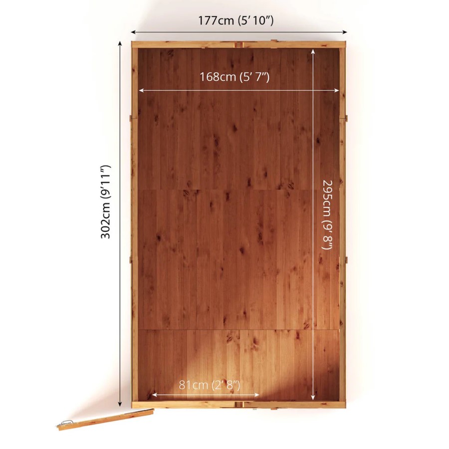 Mercia 10 x 6 Woodsman Shiplap Apex Shed