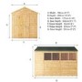 Mercia 10 x 6 Woodsman Shiplap Apex Shed