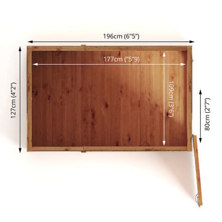 Mercia 6 x 4 Woodsman Shiplap Pent Shed