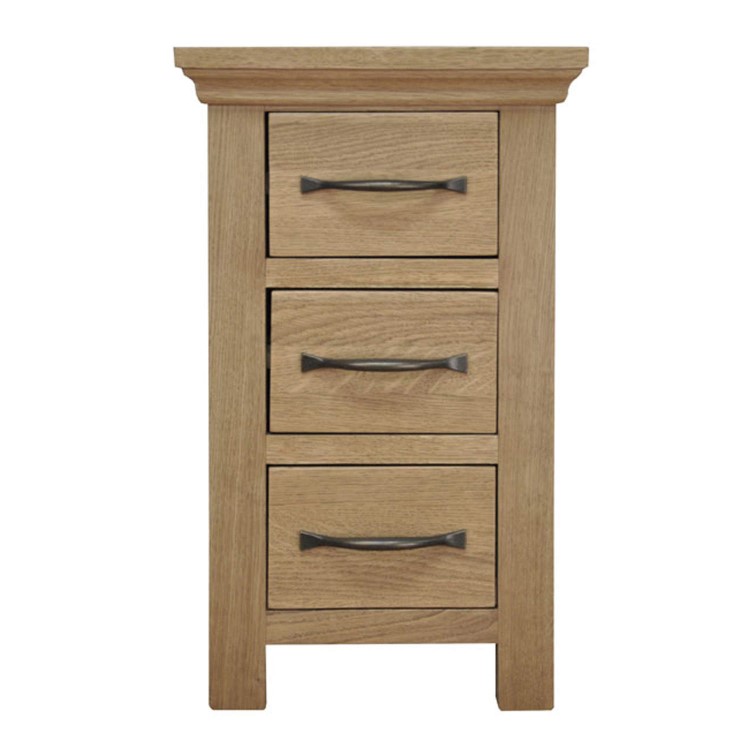 Chester Oak Narrow Bedside Table