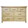 Chester Oak 3+4 Wide Drawer Chest