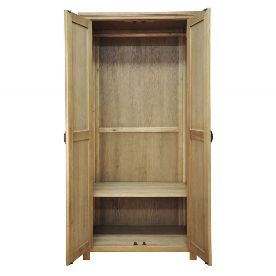 Chester Oak 2 Door Wardrobe