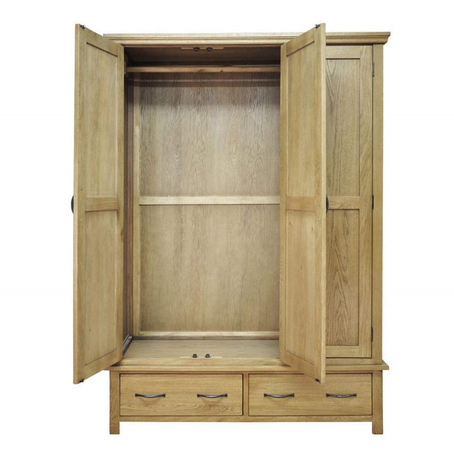 Chester Oak Triple Wardrobe