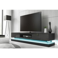 GRADE A1 - Evoque Grey TV Unit with Lower LED Lighting
