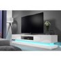 GRADE A1 - Evoque LED White High gloss TV Unit with Lower Lighting