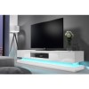 GRADE A1 - Evoque LED White High gloss TV Unit with Lower Lighting