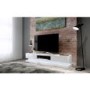 GRADE A3 - Evoque LED White High gloss TV Unit with Lower Lighting