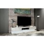GRADE A3 - Evoque LED White High gloss TV Unit with Lower Lighting