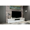 GRADE A2 - Evoque LED White High gloss TV Unit with Lower Lighting
