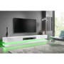 GRADE A1 - Extra Large White Gloss TV Stand with LEDs- TV's up to 70" - Evoque