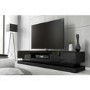 GRADE A1 - Evoque Black High Gloss TV Unit with Lower LED Lighting 