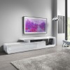 GRADE A1 - Evoque XL White High Gloss TV Unit with 2 Touch Open Drawers