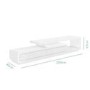 GRADE A1 - Evoque XL White High Gloss TV Unit with 2 Touch Open Drawers