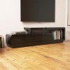 Evoque Black High Gloss TV Unit with Touch Open Drawers