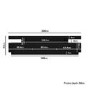 GRADE A1 - Large Black High Gloss TV Unit - TV's up to 83" - Harlow