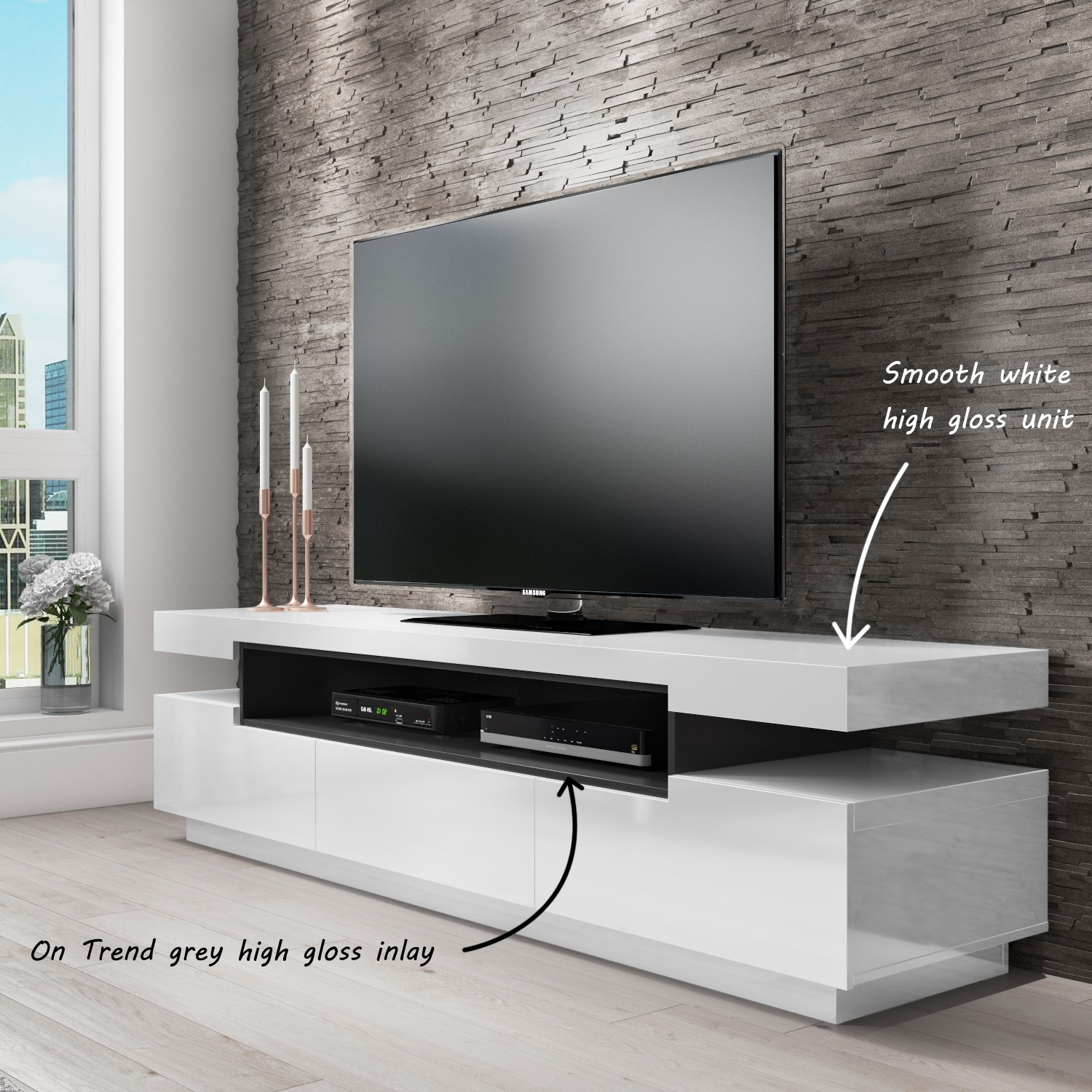 Large White Gloss Tv Unit With Storage Tv S Up To Harlow Furniture123 Large White Gloss Tv Unit With Storage Tv S Up To Harlow Furniture123
